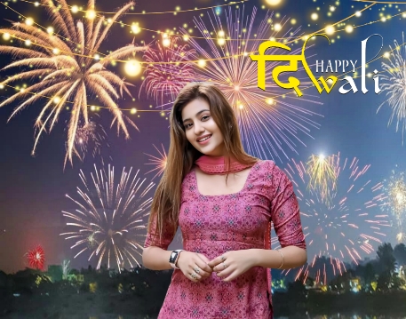 Diwali With Girls Editing Background